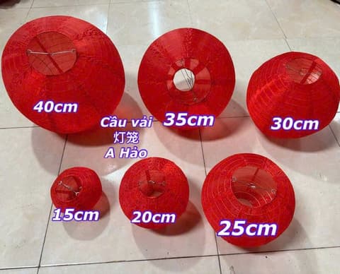 Cầu vải màu đỏ - size 7.5cm | Phụ Kiện Decor trang trí | Mã DECORTET002_01 | Tổng kho phân phối đồ dùng 1 lần 1lan.vn