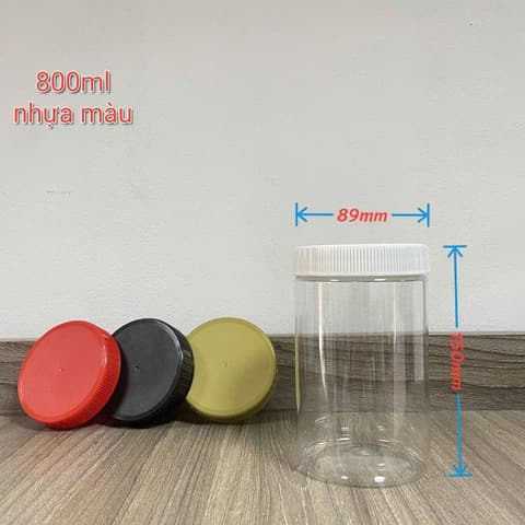 Hũ nhựa cao cấp 750ml Cao - Nắp phi 83 (Nắp chung: Nắp PET) (42 hũ/lốc - 210 hũ/thùng) | HŨ NHỰA - CHAI NHỰA | Mã HHHU006_02 | Tổng kho phân phối đồ dùng 1 lần 1lan.vn