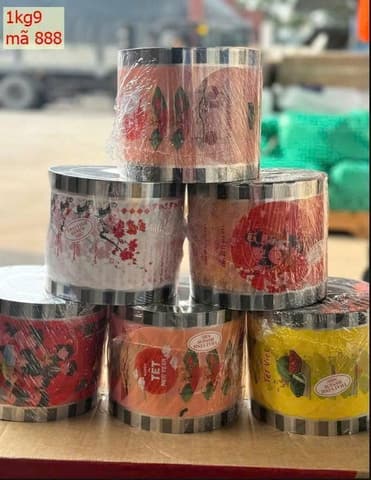 Cuộn màng ép ly 1.9kg - In sẵn (TẾT) (888) (12 cuộn/thùng) (X8) | CUỘN MÀNG ÉP LY | Mã HHPE001_12 | Tổng kho phân phối đồ dùng 1 lần 1lan.vn