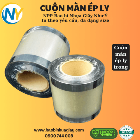 Cuộn màng ép ly 1.9kg - In sẵn (nhiều mẫu) (12 cuộn/thùng) (X8) | CUỘN MÀNG ÉP LY | Mã HHPE001_01 | Tổng kho phân phối đồ dùng 1 lần 1lan.vn