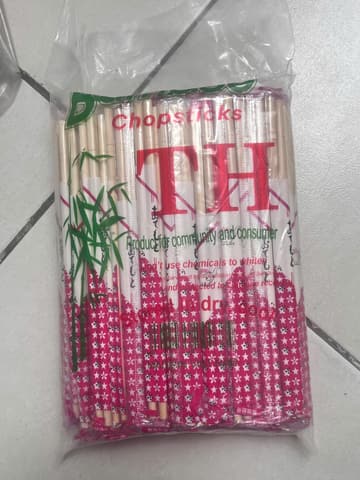 Đũa tre 6 x 20cm (100 đôi/gói - 50 gói/baoi) (OPP in) | ĐŨA | Mã HHDU007_03 | Tổng kho phân phối đồ dùng 1 lần 1lan.vn