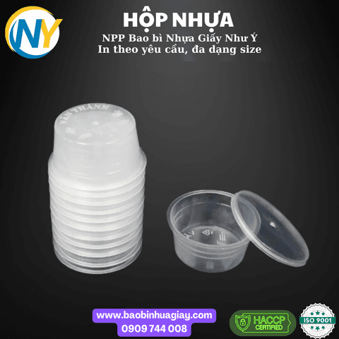 Hộp bánh Flan 3 mới (40ml) (VT) (50 cái/lốc - 1.000 cái/bao) | HỘP SỐT - HŨ ĐỰNG TOPPING - HŨ TƯƠNG - CHÉN TƯƠNG | Mã HHHN075_05 | Tổng kho phân phối đồ dùng 1 lần 1lan.vn