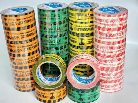 Băng keo - hàng dễ vỡ ( 6 cuộn/1.2kg) - ĐỎ | BĂNG KEO - MÀNG BỌC TP - DÂY THUN - GIẤY IN | Mã HHPP001010_02 | Tổng kho phân phối đồ dùng 1 lần 1lan.vn