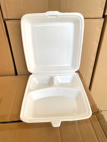 Hộp xốp Cơm 3 ngăn VUÔNG (T3) (QQ) ( 100 cái/lốc ) | HỘP XỐP - XÔI/ HỘP CƠM/GÀ/HEO/SẦU RIÊNG - THỐ XỐP - TÔ CHÁO | Mã HHHX065.NY_03 | Tổng kho phân phối đồ dùng 1 lần 1lan.vn