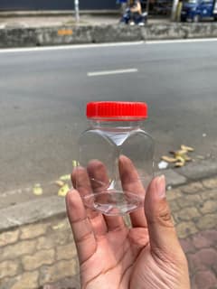 Hũ nhựa vuông nắp đỏ A048 (190ml)
 (24 hũ/lốc - 120 hũ/kiện) - ảnh 2