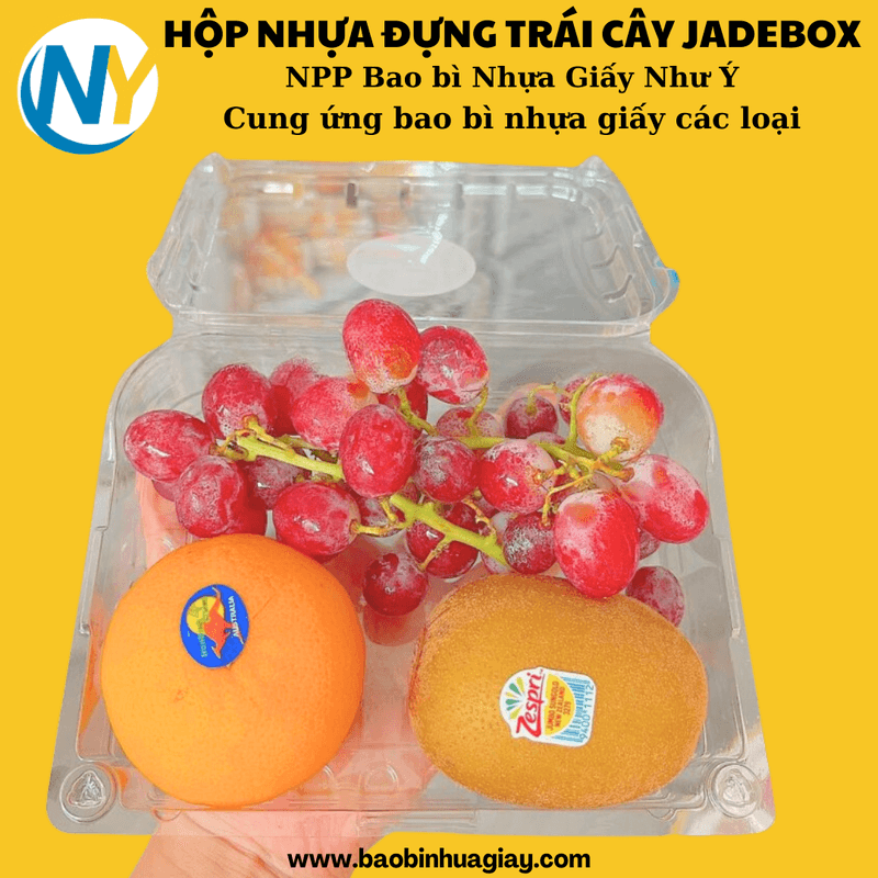 Hộp nhựa PET đựng trái cây P500CX (JB (Jadebox)-500 cái/thùng)