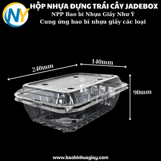 Hộp nhựa PET đựng trái cây 1kg P1000A (JB (Jadebox)-330 cái/thùng) - ảnh 4