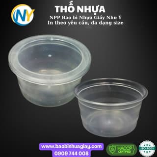 Thố nhựa cứng 450ml (Thố M) (VP) (tem đỏ)  (100 cái/bao - 500 cái/kiện) - ảnh 1