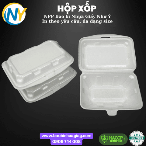 Hộp cơm H1A ( 150 cái/cây - 600 cái/bao) | HỘP XỐP - XÔI/ HỘP CƠM/GÀ/HEO/SẦU RIÊNG - THỐ XỐP - TÔ CHÁO | Mã HHHX002 | Tổng kho phân phối đồ dùng 1 lần 1lan.vn