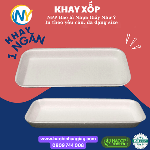Khay K014 | KHAY XỐP | Mã HHKY027 | Tổng kho phân phối đồ dùng 1 lần 1lan.vn
