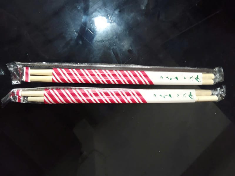 Đũa tre 6 x 20cm (25 đôi/ gói - 100 gói/bao) (OPP in) | ĐŨA - MUỖNG - DAO - NĨA - XIÊN - TĂM - COMBO Muỗng | Mã HHDU007_01