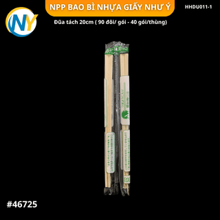 Đũa tách dài 20cm ( 90 đôi/ gói - 40 gói/thùng) - Xanh lá - ảnh 2