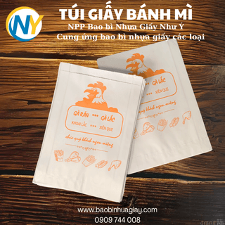 Túi giấy 15x22x4 - In sẵn (Con gà) - ĐỎ (100 cái/xấp) - ảnh 3