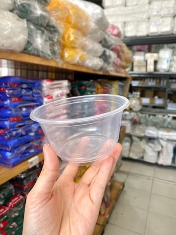 Tô nhựa 500ml có để chống nóng  (PP Trong) (KHÔNG NẮP) (SKZ) (600 cái/thùng) | HỘP NHỰA, TÔ/THỐ NHỰA VUÔNG/TRÒN - HỘP MICROWAVE | Mã HHTO036 | Tổng kho phân phối đồ dùng 1 lần 1lan.vn
