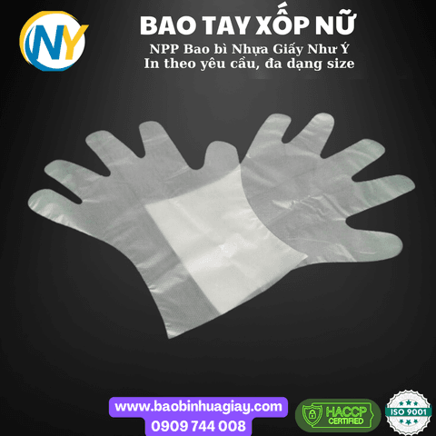 Bao tay xốp (N) Nữ | HÀNG TIÊU DÙNG - VỆ SINH - TẨY RỬA | Mã HHBT007_02 | Tổng kho phân phối đồ dùng 1 lần 1lan.vn