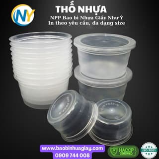 Thố nhựa cứng 450ml (Thố M) (VP) (tem đỏ)  (100 cái/bao - 500 cái/kiện) - ảnh 3