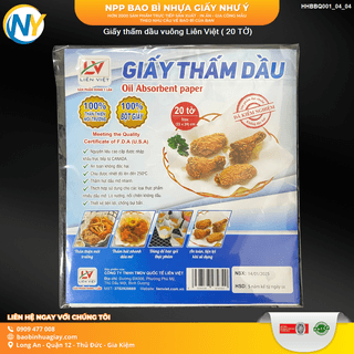 Giấy thấm dầu vuông Liên Việt ( 20 TỜ) - ảnh 2