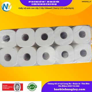 Giấy vệ sinh cao cấp 3 lớp Silkwell Cherry (10 cuộn/bịch) - ảnh 2