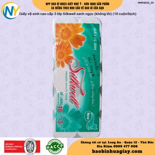 Giấy vệ sinh cao cấp 3 lớp Silkwell xanh ngọc (không lõi) (10 cuộn/bịch) - ảnh 2