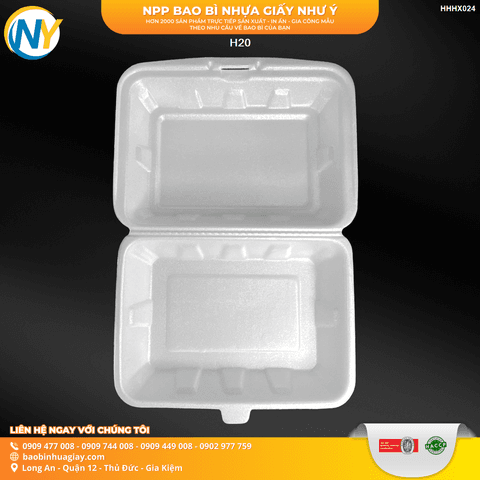 H20 | HỘP XỐP - XÔI/ HỘP CƠM/GÀ/HEO/SẦU RIÊNG - THỐ XỐP - TÔ CHÁO | Mã HHHX024 | Tổng kho phân phối đồ dùng 1 lần 1lan.vn