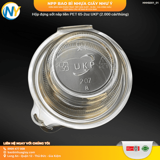 Hộp đựng sốt nắp liền PET 65-2oz UKP (2.000 cái/thùng) - ảnh 3
