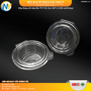 Hộp đựng sốt nắp liền PET 65-2oz UKP (2.000 cái/thùng) - ảnh 6