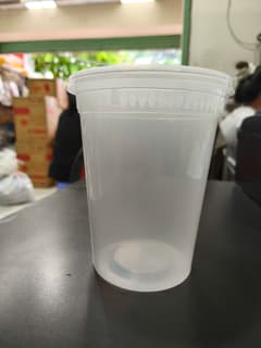 Hộp nhựa tròn 1000ml (thân PP + nắp PP)(25 Bộ/lốc 10 lốc/thùng) - ảnh 2