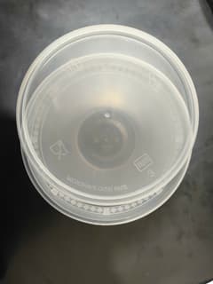 Hộp nhựa tròn 1000ml (thân PP + nắp PP)(25 Bộ/lốc 10 lốc/thùng) - ảnh 1