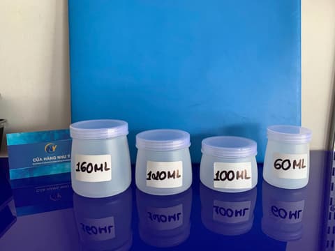 Hũ Yaourt 120ml - Dày | LY NHỰA RAU CÂU/ĐẬU HỦ/PUDDING/YAOURT/Panna Cotta | Mã HHYA004_01 | Tổng kho phân phối đồ dùng 1 lần 1lan.vn