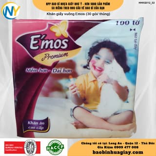 Khăn giấy vuông Emos (30 gói/ thùng) - ảnh 3