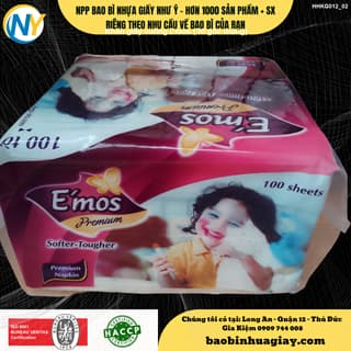 Khăn giấy vuông Emos (30 gói/ thùng) - ảnh 2