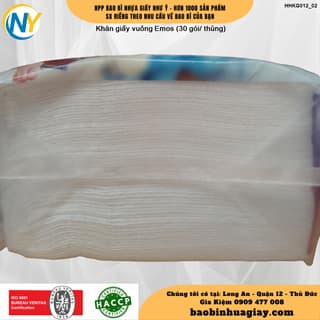 Khăn giấy vuông Emos (30 gói/ thùng) - ảnh 5
