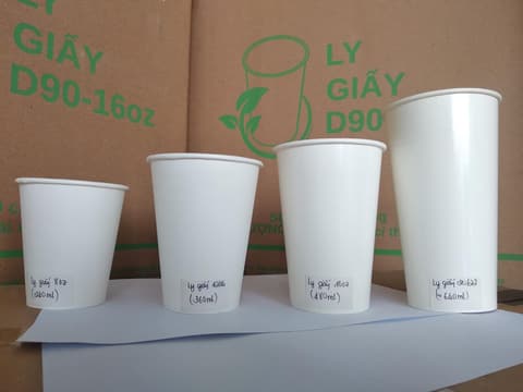 Ly giấy D80 - 8oz (2PE-237) (dày) - (1000 cái/ thùng) | LY GIẤY | Mã TPCP015_01_01 | Tổng kho phân phối đồ dùng 1 lần 1lan.vn