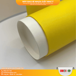 Ly giấy Double Wall D90 - 20/ 22oz (1PE)(247) trắng (BL - In 1 màu) - Lớp ốp full nền vàng (IGC) - ảnh 1