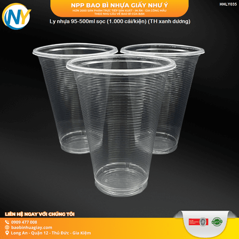 Ly nhựa 95-500ml Sọc (1.000 cái/kiện) (TH) (túi đỏ hồng) | LY PP SỌC GÂN - LY PS - LY TRÀ NHỎ - NHA KHOA - SP | Mã HHLY035 | Tổng kho phân phối đồ dùng 1 lần 1lan.vn