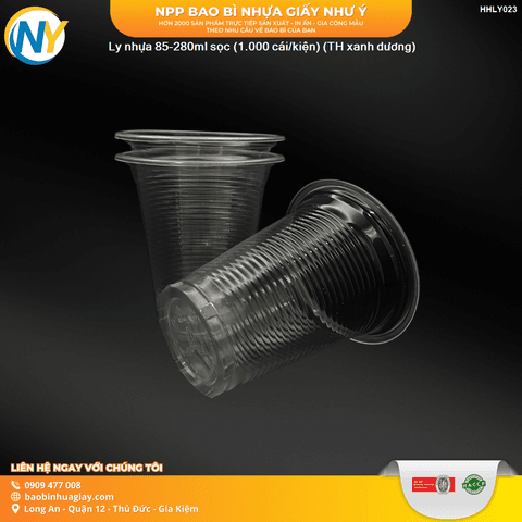 Ly nhựa 85-280ml Sọc (1.000 cái/kiện) (TH) (xanh dương) | LY PP SỌC GÂN - LY PS - LY TRÀ NHỎ - NHA KHOA - SP | Mã HHLY023 | Tổng kho phân phối đồ dùng 1 lần 1lan.vn