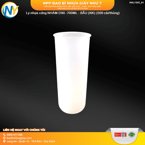 Ly nhựa cứng NHÁM D90 -700ML - BẦU (NK) (500 cài/thùng) | LY NHỰA CỨNG - LY ĐỘC LẠ - LY TRENDING | Mã HHLY205_01 | Tổng kho phân phối đồ dùng 1 lần 1lan.vn