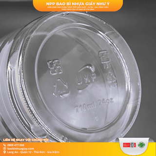 Ly nhựa PET- miệng ly D98- 24oz (710ml) - DÀY- (UKP) - ảnh 3