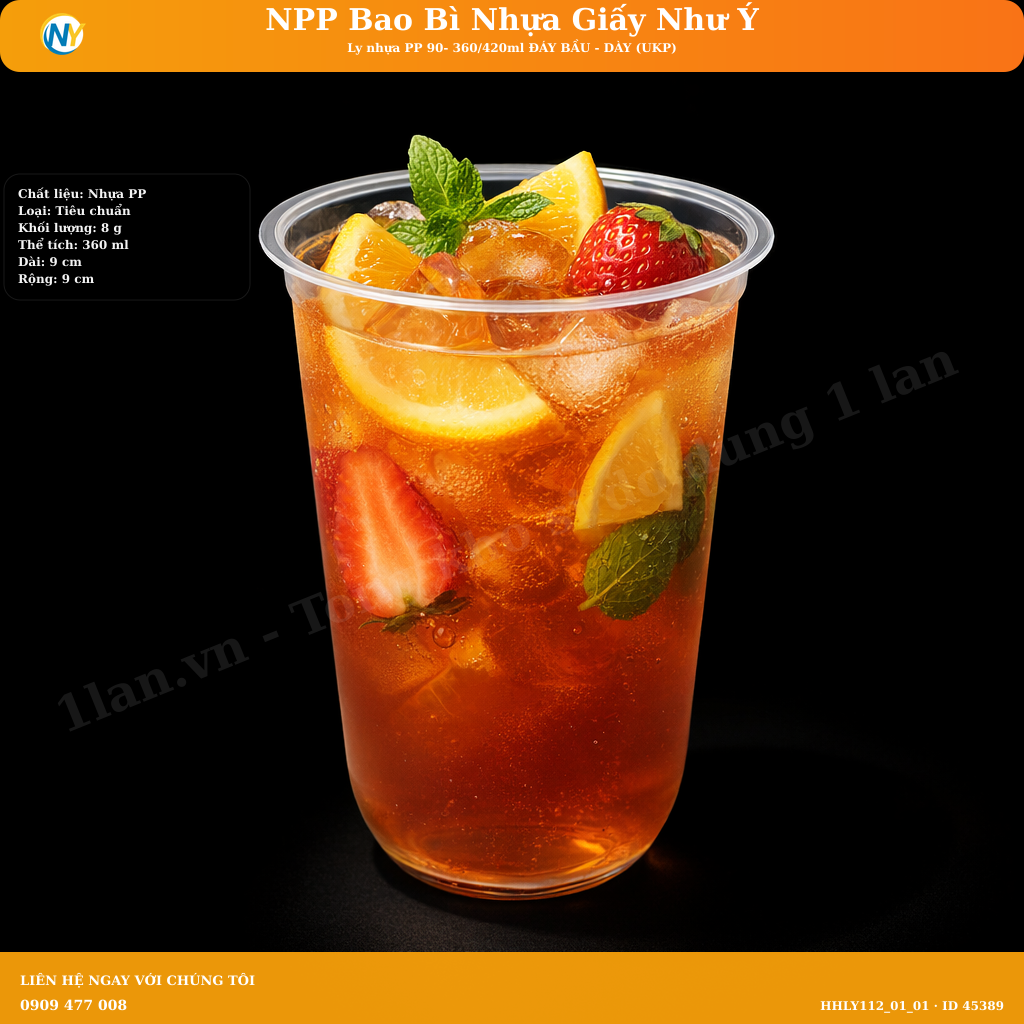 Đánh giá Ly nhựa PP 95-500ml Bầu Dày - UKP và Ly nhựa PP miệng ly 95-500ml - ĐÁY BẦU - DÀY TT (7.5) (UKP)
