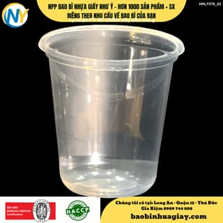 Ly nhựa PP 95-360ml - ĐÁY BẦU (5.8-6.0) (TH) (Thùng Nâu, Keo dương) - ảnh 1