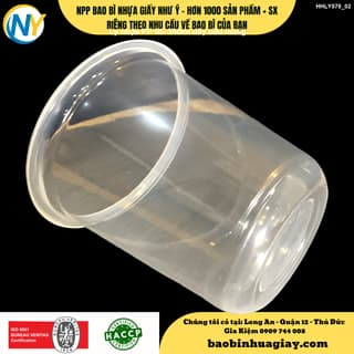 Ly nhựa PP 95-360ml - ĐÁY BẦU (5.8-6.0) (TH) (Thùng Nâu, Keo dương) - ảnh 5