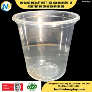 Ly nhựa PP 95-360ml - ĐÁY BẦU (5.8-6.0) (TH) (Thùng Nâu, Keo dương) - ảnh 4