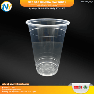 Ly nhựa PP 95-500ml - Dày TT (7.5) (UKP) (50 cái / lốc - 1.000 cái / Thùng) - ảnh 5