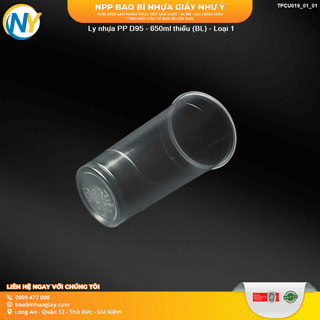 Ly nhựa PP D95 - 650ml thiếu (BL) - Loại 1 - ảnh 2