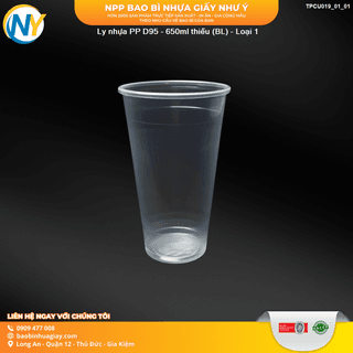 Ly nhựa PP D95 - 650ml thiếu (BL) - Loại 1 - ảnh 3