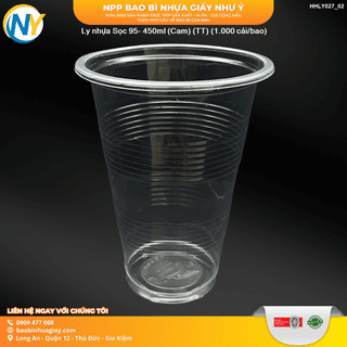 Ly nhựa Sọc 95- 450ml (Cam) (TT) (1.000 cái/bao) - BK vàng - ảnh 4