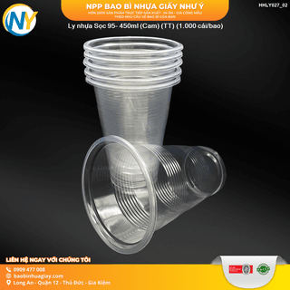 Ly nhựa Sọc 95- 450ml (Cam) (TT) (1.000 cái/bao) - BK vàng - ảnh 3