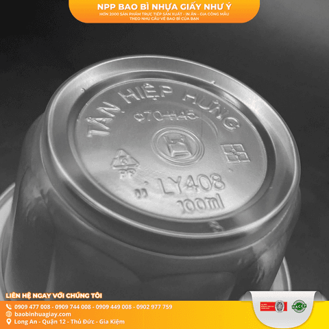 Ly rau câu bông mai D70-100ml (THH 408) (1.500 cái/bao)(N-434) | Tổng kho phân phối đồ dùng 1 lần 1lan.vn