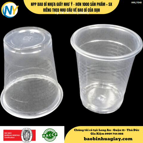 Ly nhựa sọc PP L70 (180ml) (TK) (1.500 cái/bao) | LY PP SỌC GÂN - LY PS - LY TRÀ NHỎ - NHA KHOA - SP | Mã HHLY046 | Tổng kho phân phối đồ dùng 1 lần 1lan.vn