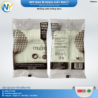 Muỗng cafe (trắng đục) -  ( 50 cái / gói  - 5000 cái / thùng ) - ảnh 1